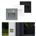 Встраиваемая угловая светодиодная лампа, уличный водонепроницаемый светильник для ступенек и лестниц, встраиваемый подземный светильник, 3 Вт