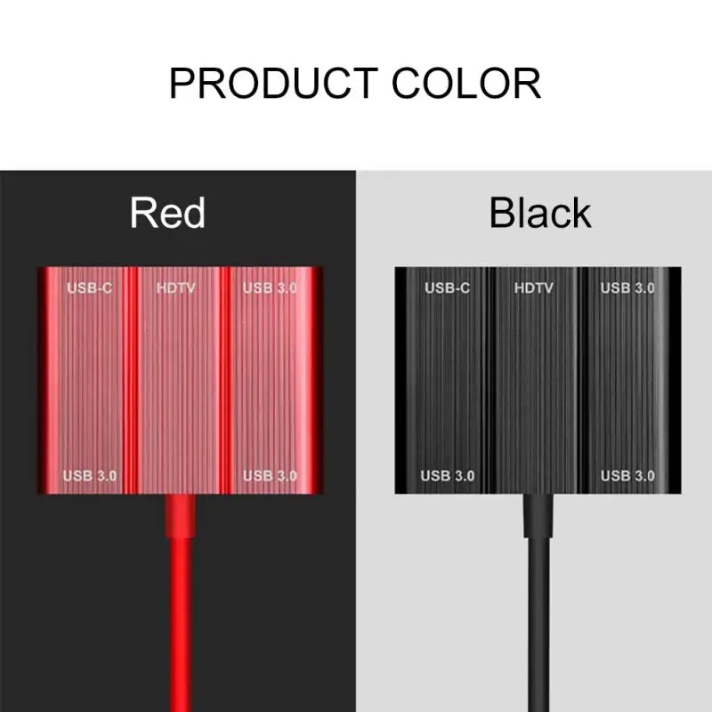 5-в-1 USB-C HUB адаптер USB 3 1 Тип с разъемами типа C и HDMI + * USB3.0 PD Зарядное устройство 4 K
