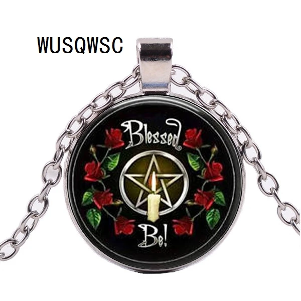 WUSQWSC Викканская Подвеска Ожерелье колдовство языческая пятиконечная звезда