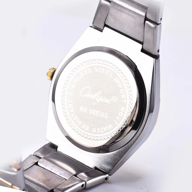 Для женщин Часы золото Нержавеющая сталь женский часы Элитный бренд Бизнес дамы