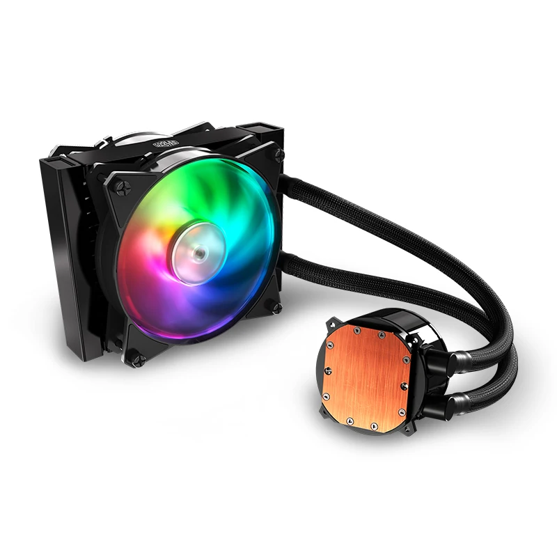 Кулер Мастер MLX-D12M-A20PC-R1 ML120 Процессор охладитель воды 120 мм RGB тихий вентилятор для Intel 115x2011 2066 AMD AM4 Процессор жидкостное охлаждение