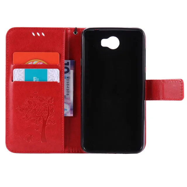 Для huawei y5 2 case luxury pu кожаный откидная крышка для ii телефон защитная |