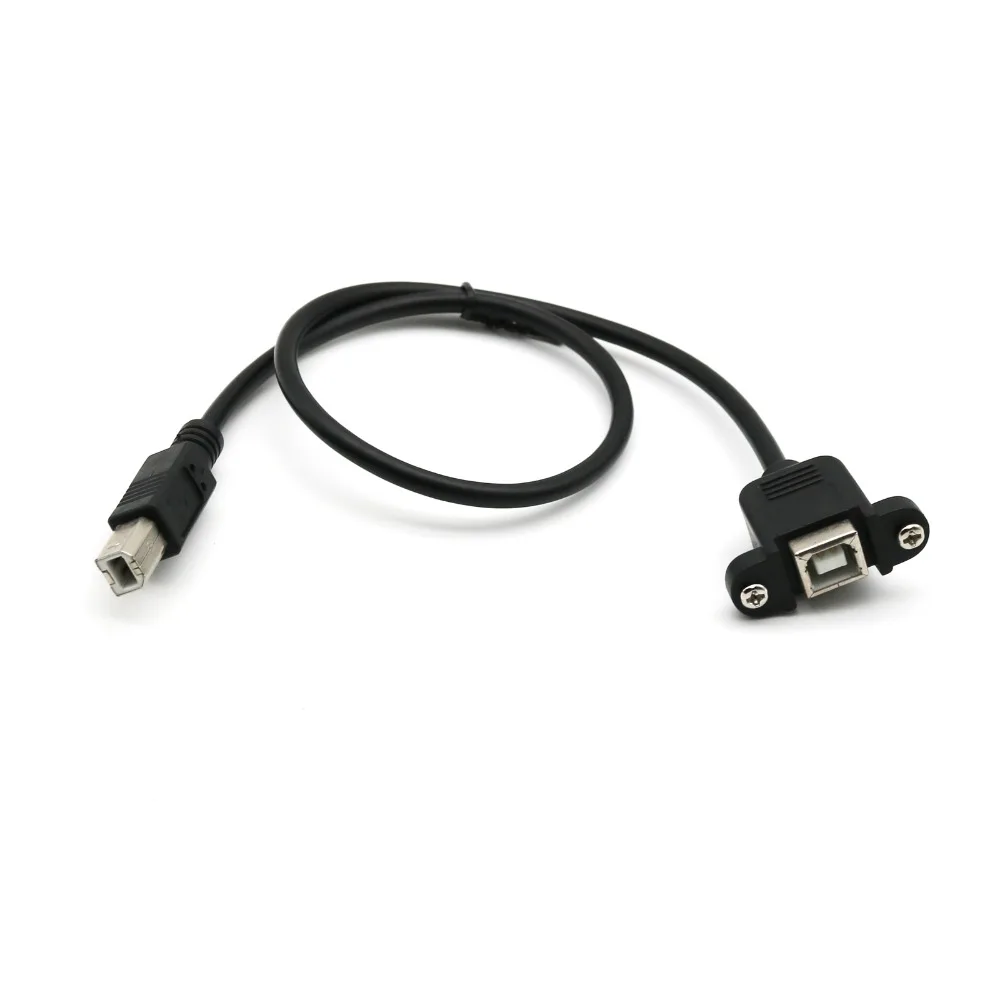 1x USB 2 0 B папа к гнездо Панель Крепления для принтера удлинитель Кабель шнур 30 см/50
