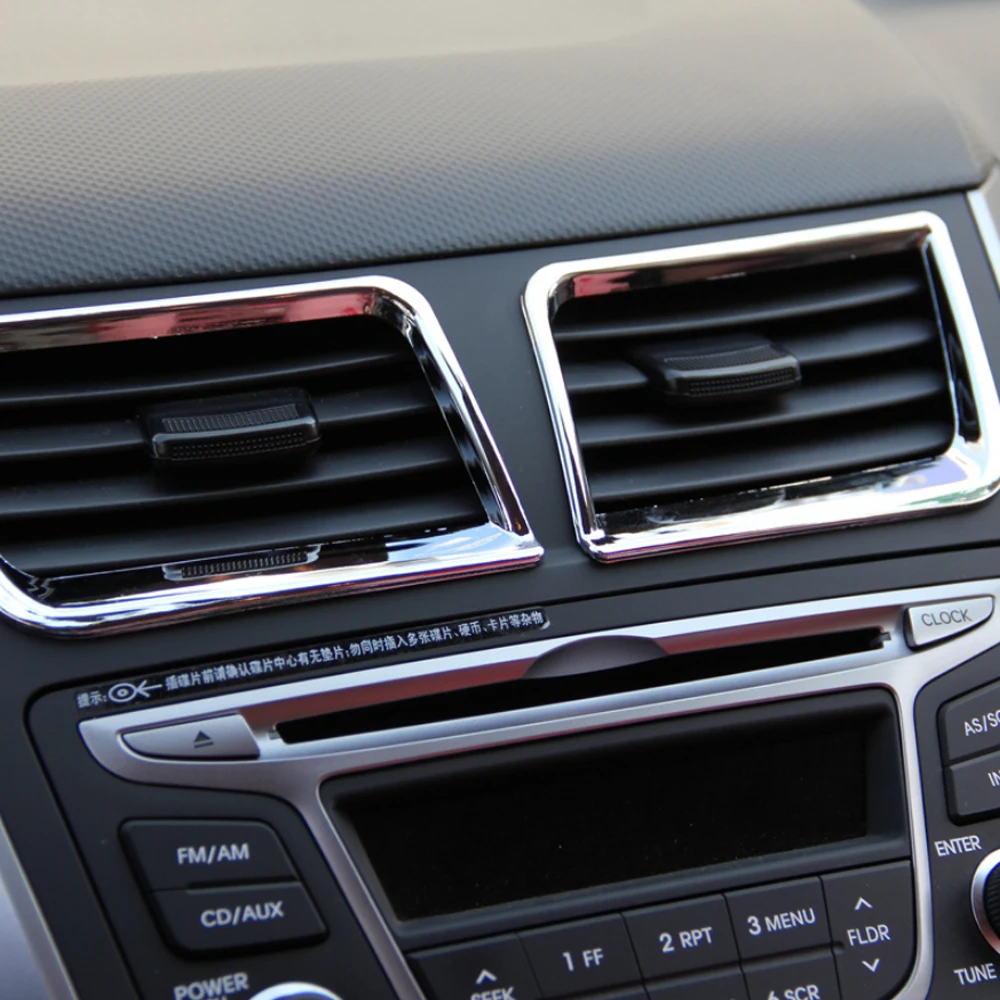 Автомобильные аксессуары Центральная Крышка для кондиционера ABS Хромированная