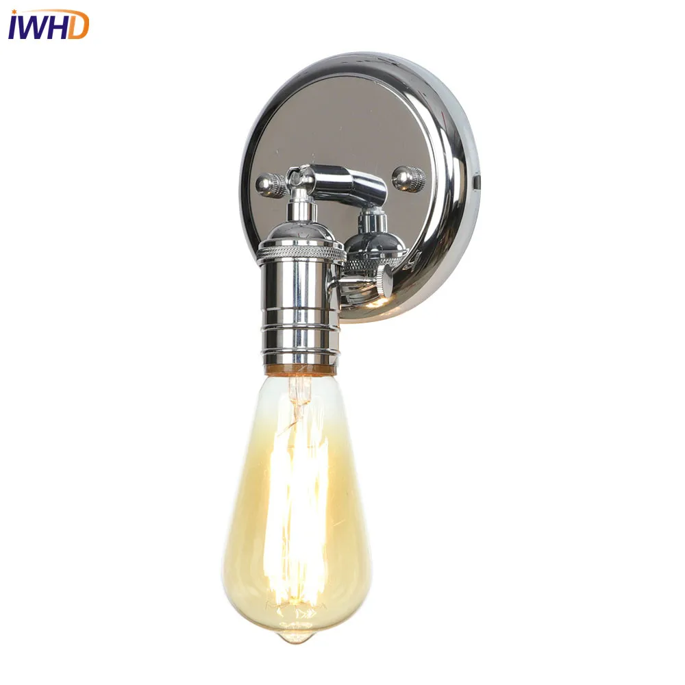 Ретро iwhd Nordic светодиодный настенный светильник гладить RH промышленные Лофт Wandlamp Винтаж крепления настенного светильника для домашнего освещения аппликация Murale