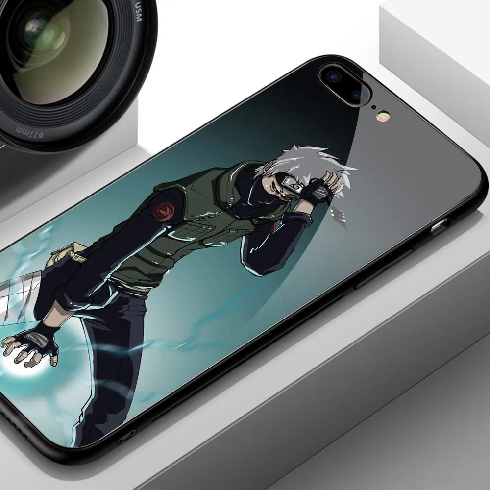 Finder чехол для чехол iphone XR героя аниме «Наруто Какаси из аниме «закаленное Стекло жесткая накладка на заднюю панель для iphone 6, 6 S, 7, 8 plus X XR XS MAX 11 pro max - Цвет: 02564