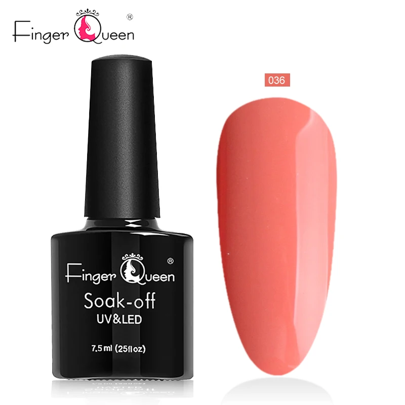 FingerQueen известный бренд Led гель 1 шт. 7,5 мл 26 цветов лак Блестящий УФ гель для ногтей прочный клей высокого качества ногтей - Цвет: GEL-13