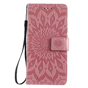 KT-TYH-Pink Чехол для VIVO Y95 Y93 Y91 Y53, флип-чехол в виде книги, кожаный чехол, роскошный 3D тиснение в виде подсолнуха, чехол для телефона из искусственной кожи, кошелек, подставка, Fundas - Цвет: KT-TYH-Pink