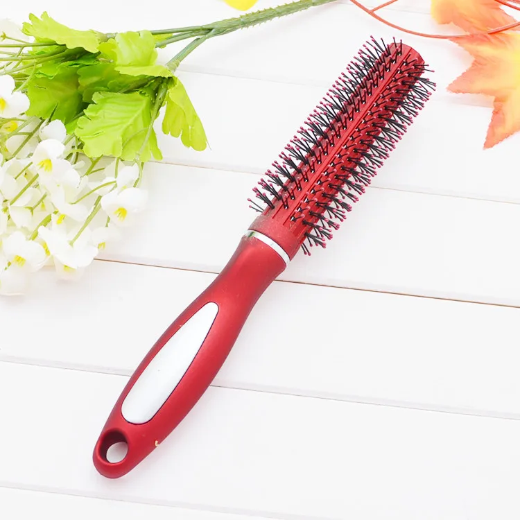 

2pcs Professional high-end hair comb hair tools Pear flower round brush cylinder straight hair blowing modelling a comb