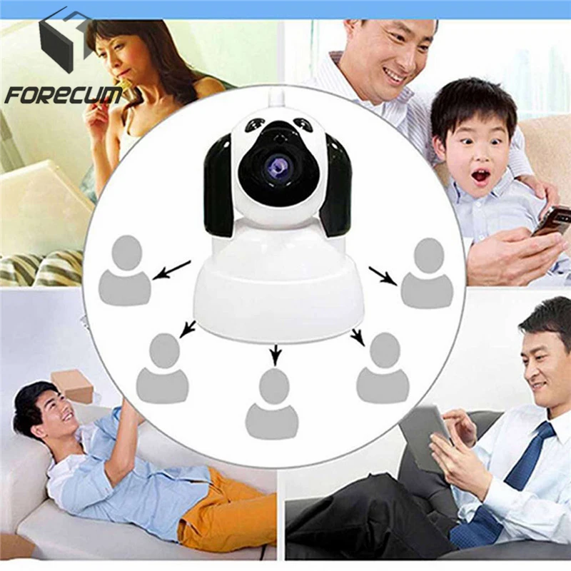 Forecum 360 градусов Smart Dog CCTV монитор Wi Fi беспроводной для камеры наблюдения 720 P IR