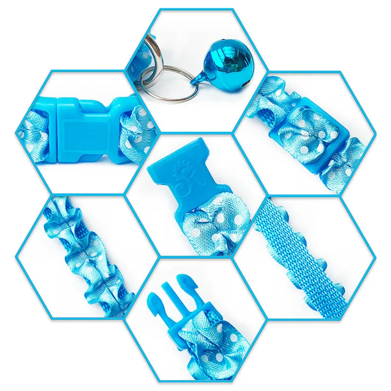 Легкий ошейник для щенков красивый кружевной домашних животных собак и кошек