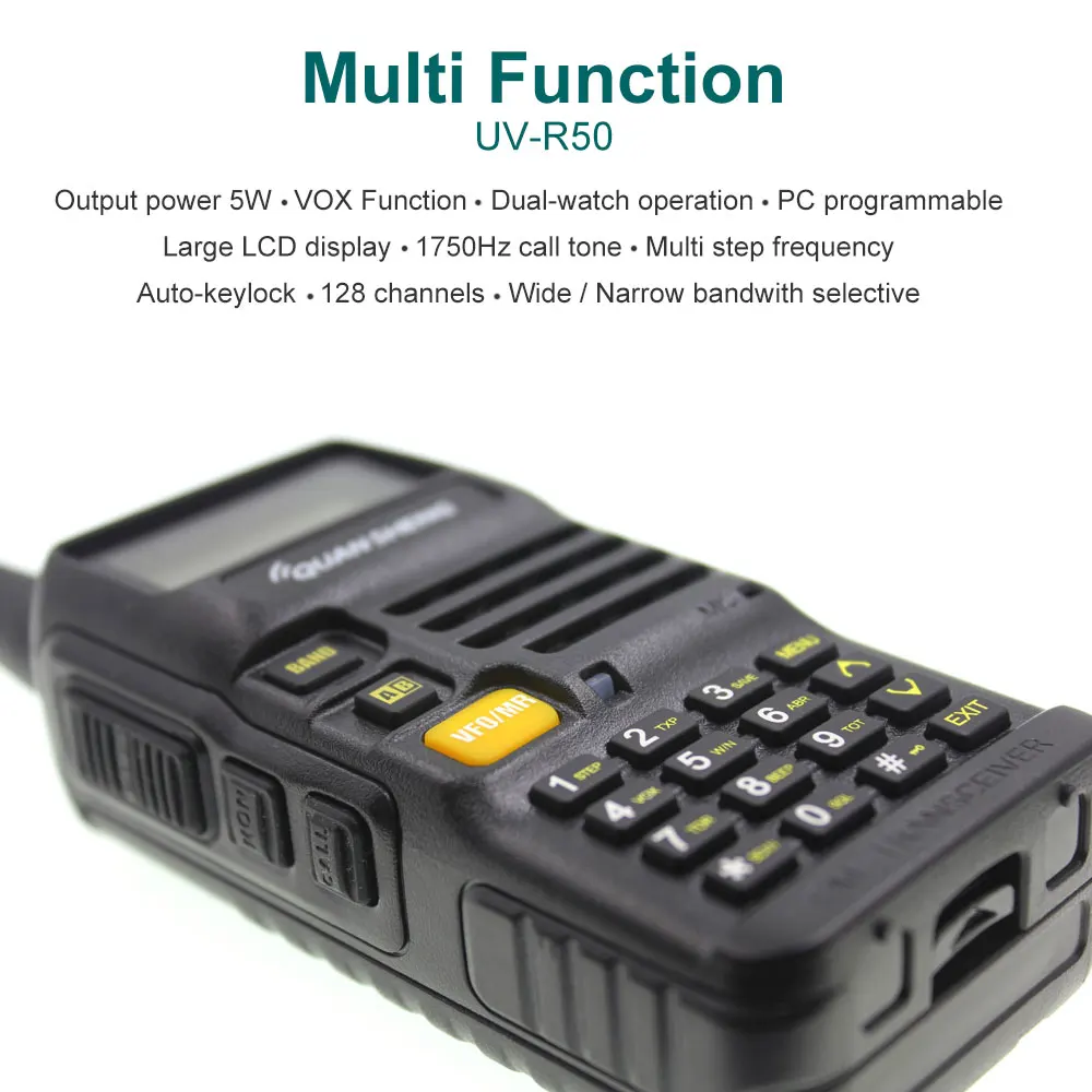 Рация QUANSHENG vhf uhf 5 Вт FM передатчик двухсторонняя радиостанция|Рации| |