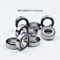 mr148rs 8144mm 10pieces free shipping bearing abec 5 rubber sealed miniature mini bearing mr148 chrome steel bearings