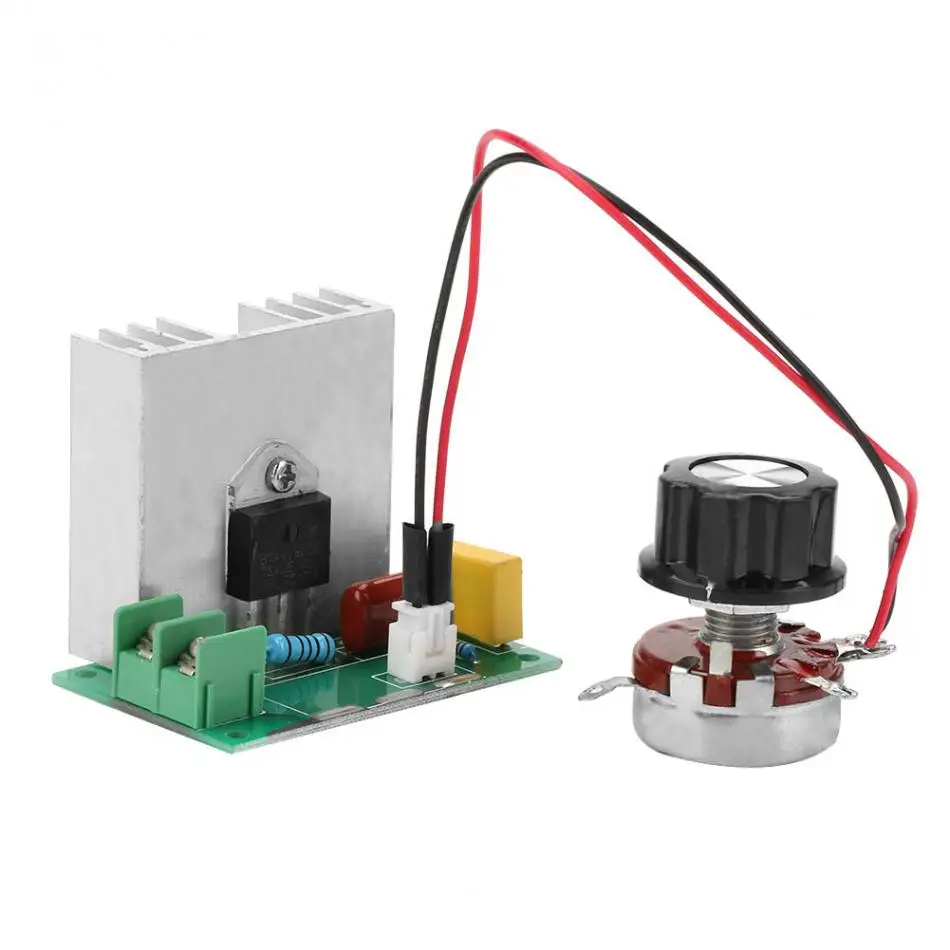 AC 0-220 V 4000 W 40A регулятор скорости двигателя переменного тока регулятор напряжения диммеры для светодиодной ленты Хорошее качество