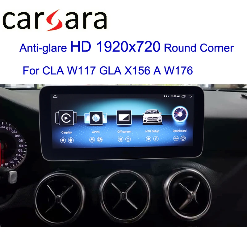 Mercedes GLA CLA W176 экран Android дисплей аудио радио системы навигации Круглый угол