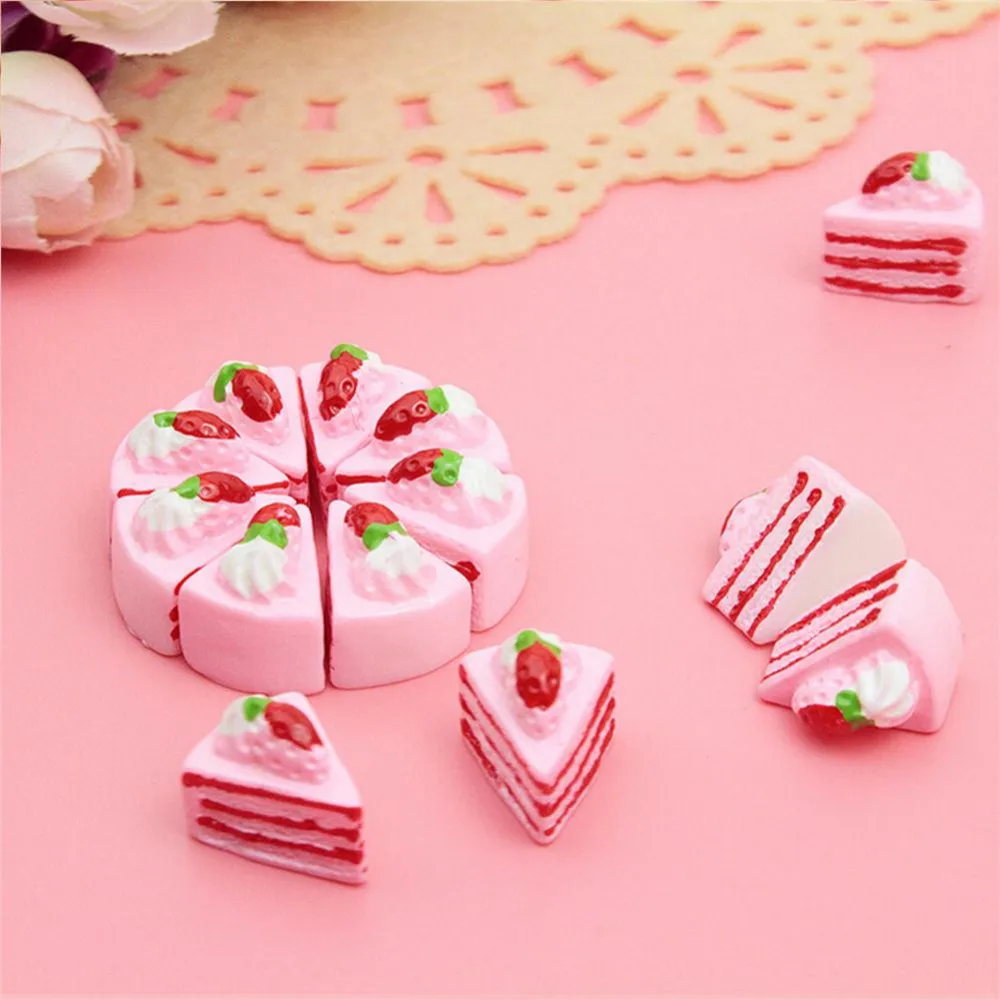 10 шт. Kawaii плоская задняя часть Diy Миниатюрный искусственная еда муляж для торта