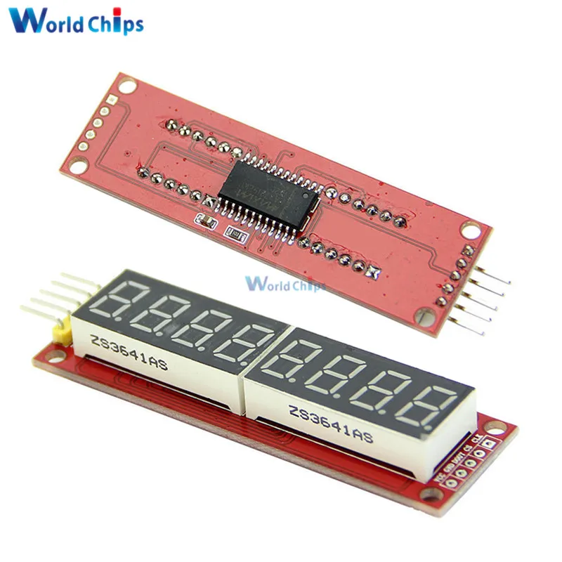 MAX7219 8 значный светодиодный дисплей 7 сегментный цифровой модуль управления SPI для