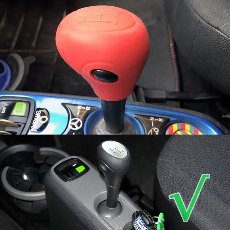 Для Benz Smart Fortwo W451 2008-, силиконовый защитный чехол с зубчатой головкой, ручка переключения передач, чехол для кожи, рукав-палка 2009 2010 2011