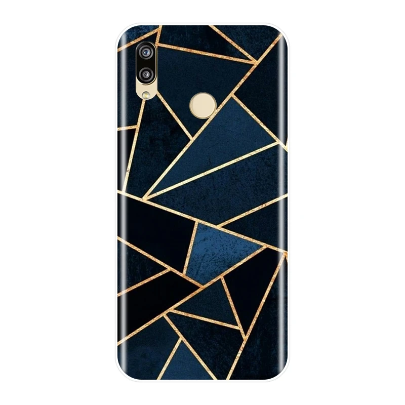 Силиконовый чехол для телефона Huawei P9 Lite Mini P10 P Smart Plus P20 Pro Геометрическая мягкая