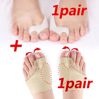 style 8-2Pair Инструмент для ухода за ногами разделители пальцев ног Жук-дробилка регулятор кости большого пальца носилки вальгусная деформация буйон корректор-выпрямитель - Цвет: style 8-2Pair