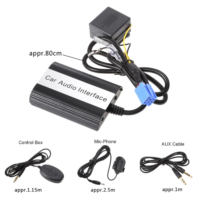 OOTDTY гарнитура для автомобиля Bluetooth наборы MP3 AUX адаптер Интерфейс Fiat Alfa Romeo|MP3-плеер