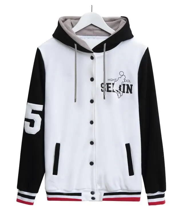Kuroko no Basuke, Баскетбол куроко корзина Tetsuya № 2 SEIRIN 15 уши Лолита панк-юбка карнавальный костюм с капюшоном бейсбольная куртка