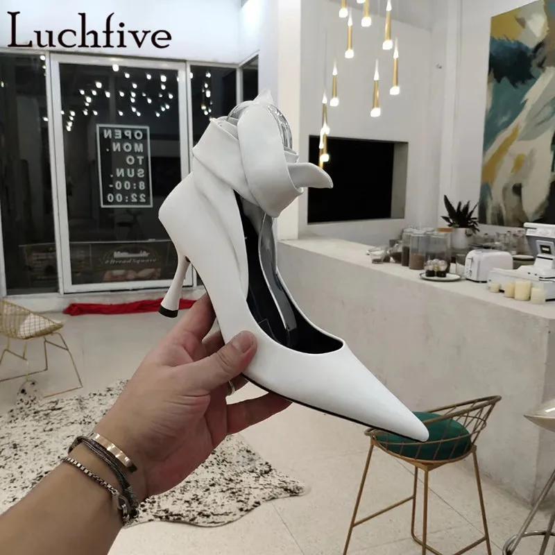 Sexy Thin High Heels Women Pumps Shoes Pointy Toe Red T-Show Shoes Woman Classic Lace Up Fahion Party Shoes Zapatos De Mujer
