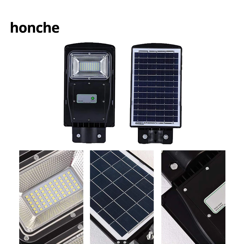 20W LED High brightness Solar Powered Street Light Dusk to Dawn LEDs Lamp Beads 6200K Cool White PIR Motion Sensor Lamps | Лампы и
