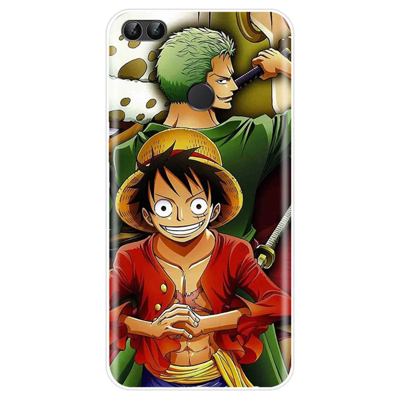Чехол в стиле аниме Luffy One Piece Мягкий силиконовый чехол из ТПУ для телефона Huawei P9 P10