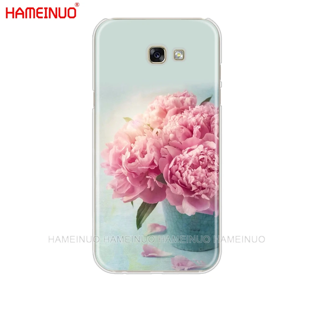 HAMEINUO Flower Pink Peonies cell phone case cover for Samsung Galaxy A3 A310 A5 A510 A7 A8 A9 2016 2017 2018 | Мобильные телефоны
