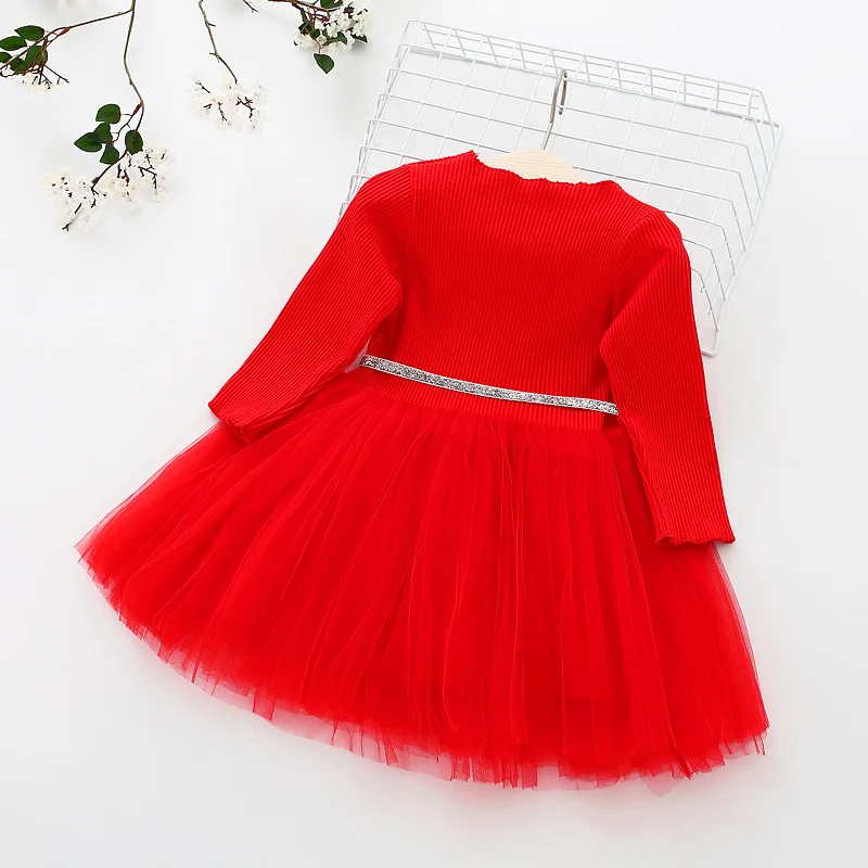 BibiCola spring autumn girls dress childen fashion wedding party dresses cotton ball gown lace princess costume | Детская одежда и