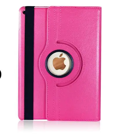 Розово-красный Новинка, чехол для iPad mini 1 mini 2 mini 3, вращающийся на 360 градусов, откидная подставка, A1432 A1454, защитный чехол 7,9 '', чехол для iPad mini 1 2 3, смарт-чехол - Цвет: Розово-красный