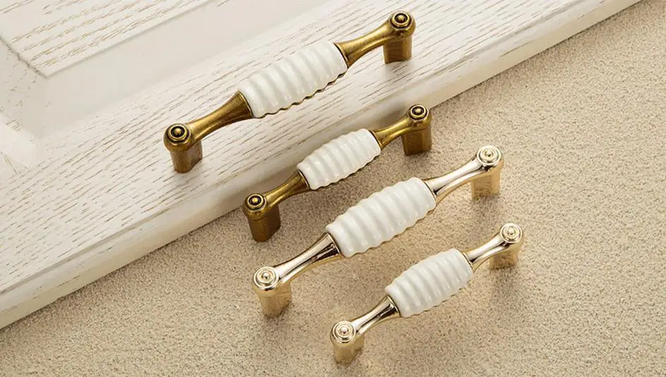 Шикарные керамические ручки для ящика комод Мебельная ручка шкафа из