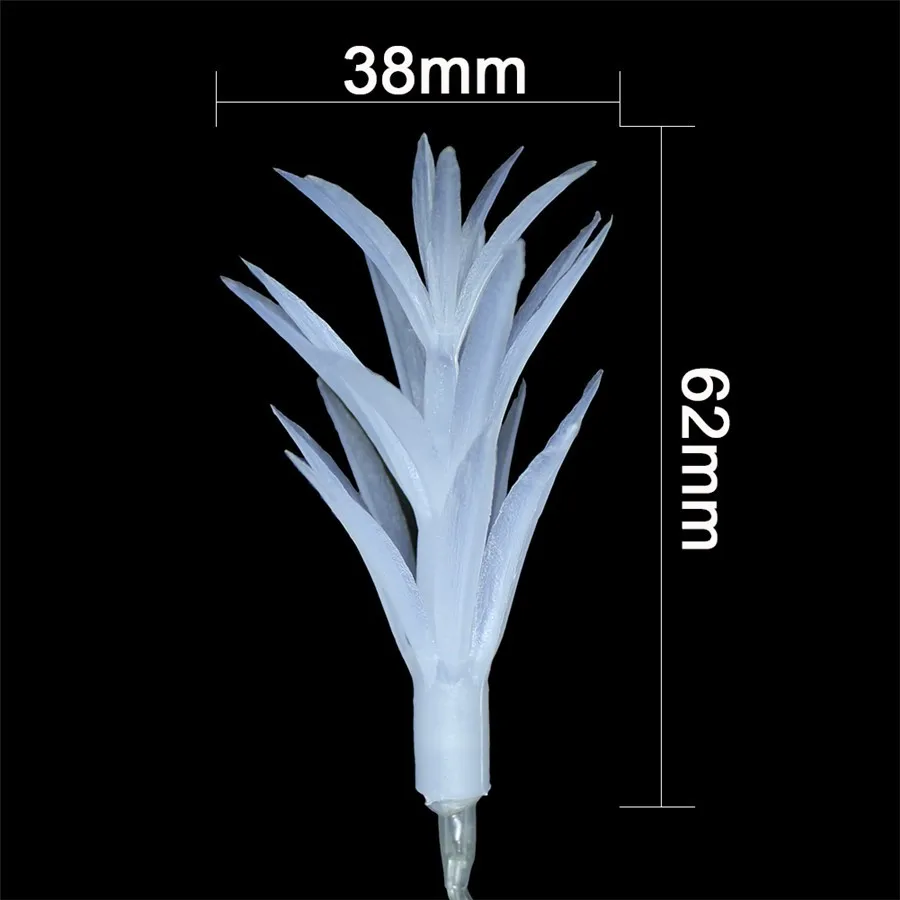 Гирлянда с листьями пинекона 4 м 20 шт. Сказочная гирлянда наружная для сада патио