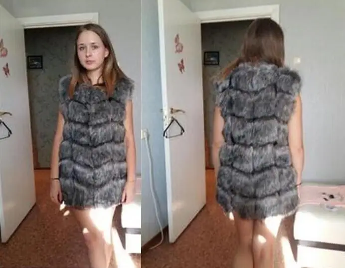 BINYUXD пальто поступление зимнее теплое модное женское импортное пальто меховые жилеты высококачественное пальто из искусственного меха Лисий Мех Длинный жилет Женская куртка