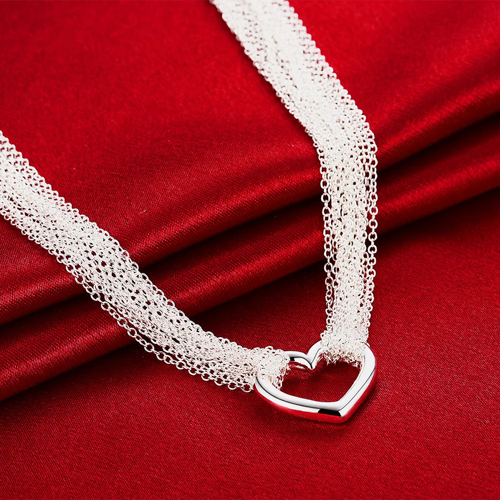 N028 Оптовая Продажа Модные с серебряным покрытием Fine Jewelry цепи ожерелье леди