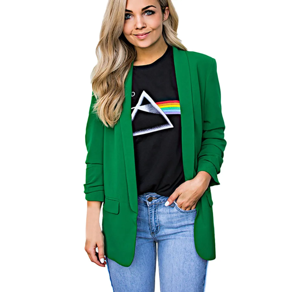 Осенне зимний модный Повседневный Кардиган с длинным рукавом куртки для женщин