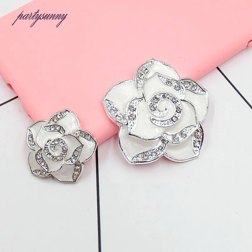 PF Шпильки Flatback Стразы Аппликация Цветок Стразами Исправления Бисер Ремесла