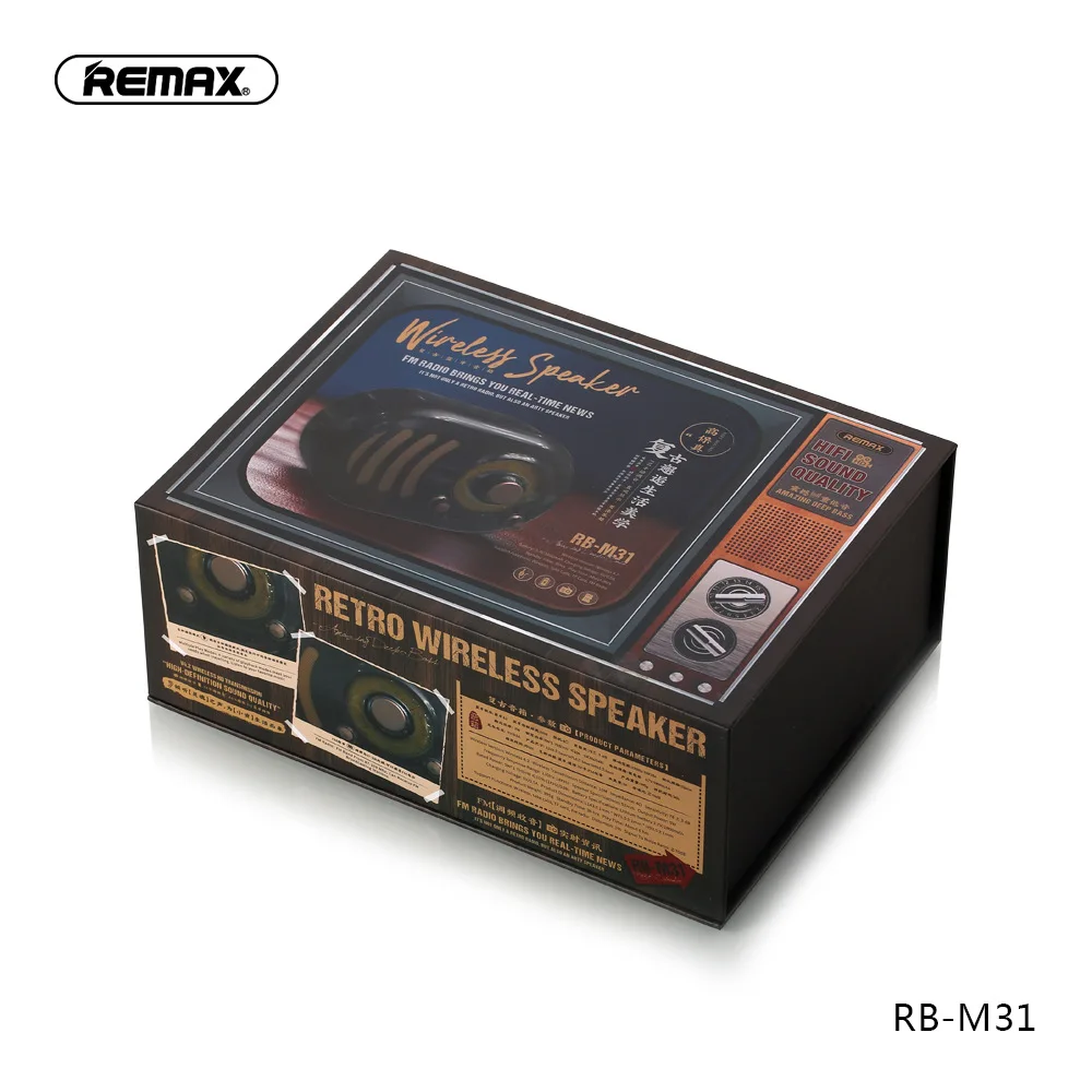 Remax беспроводной Bluetooth спикер Bluetooth 4,2 Портативный HIFI Bluetooth динамик для IOS Android смартфонов RB-M31