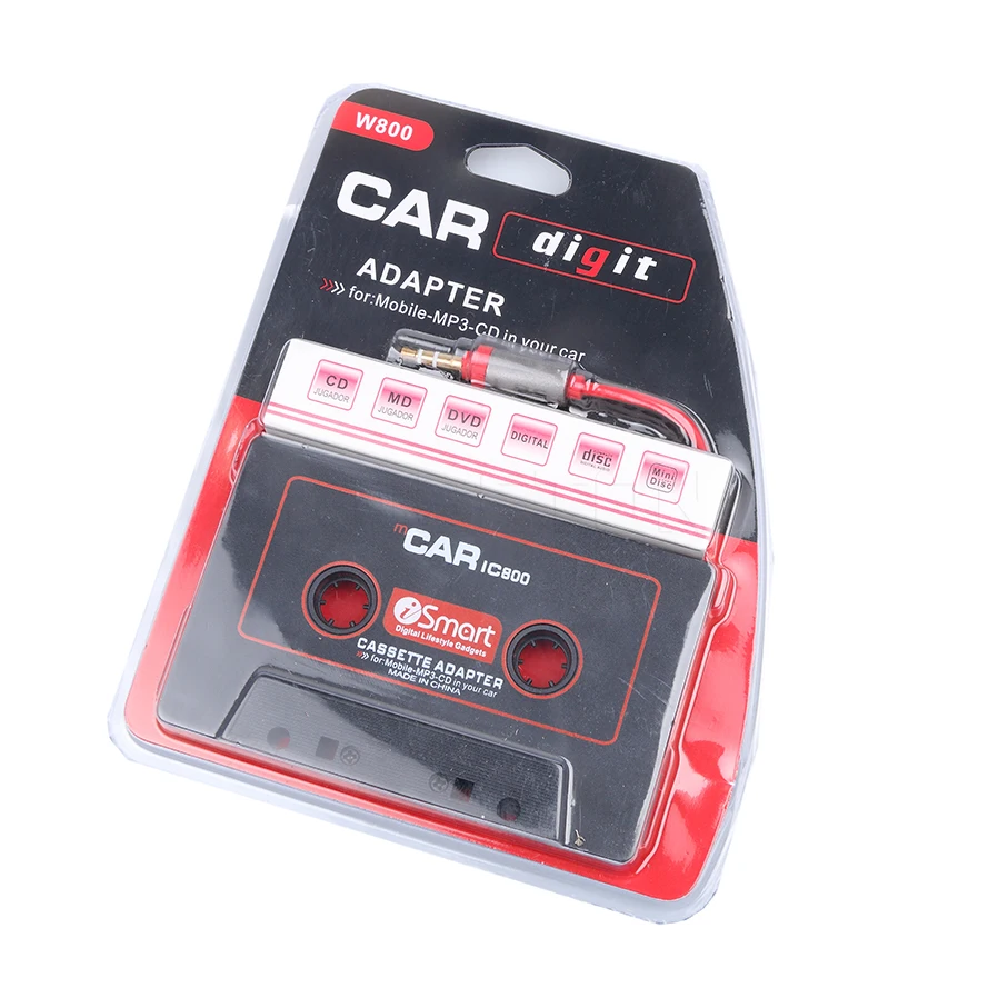 2 шт. универсальный автомобильный адаптер кассеты MP3-плеер конвертер 3 5 мм разъем