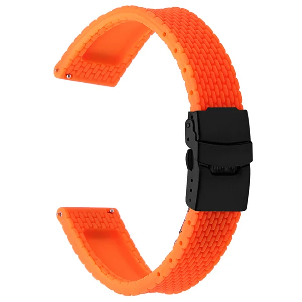 Orange B 24 мм Quick Release силиконовой резины ремешок для часов+ инструмент для sony Smartwatch 2 SW2 Suunto дорожные часы наручные ремешок браслет - Цвет ремешка: Orange B