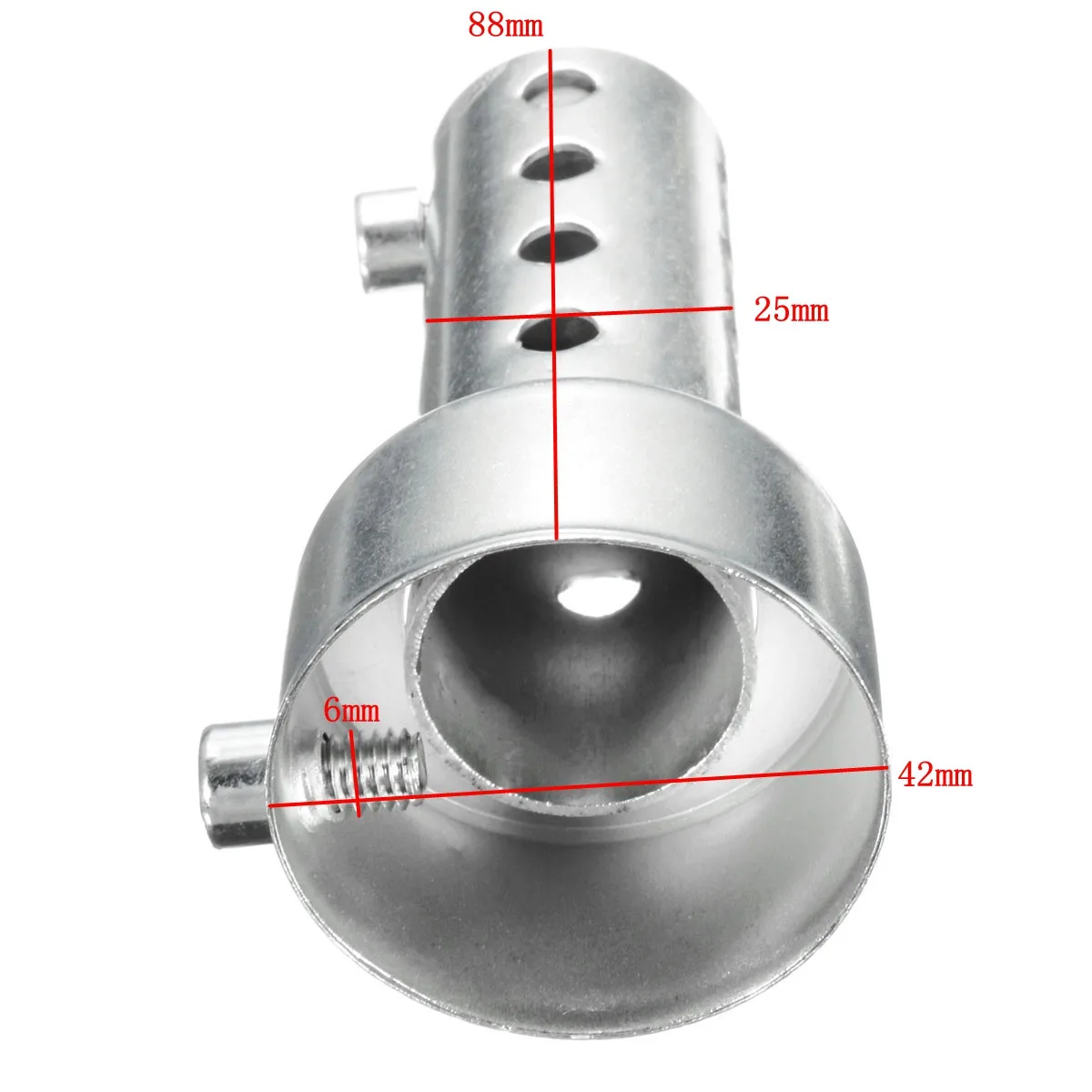 Short 42mm Мотоцикл может дБ убийца глушитель Шум звук Eliminator выхлоп Регулируемый глушитель 35 мм/42 мм/45 мм/48 мм/60 мм - Цвет: Short 42mm