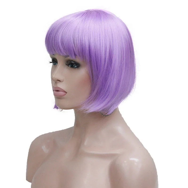 StrongBeauty красный/розовый парик косплей женские синтетические волосы короткие Боб вечерние парики Хэллоуин