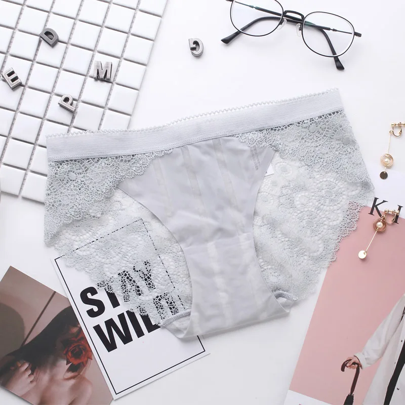 2018 New arrival women's lace panties seamless panty briefs High Quality Cotton Low Waist underwear intimates dropping 12299 |