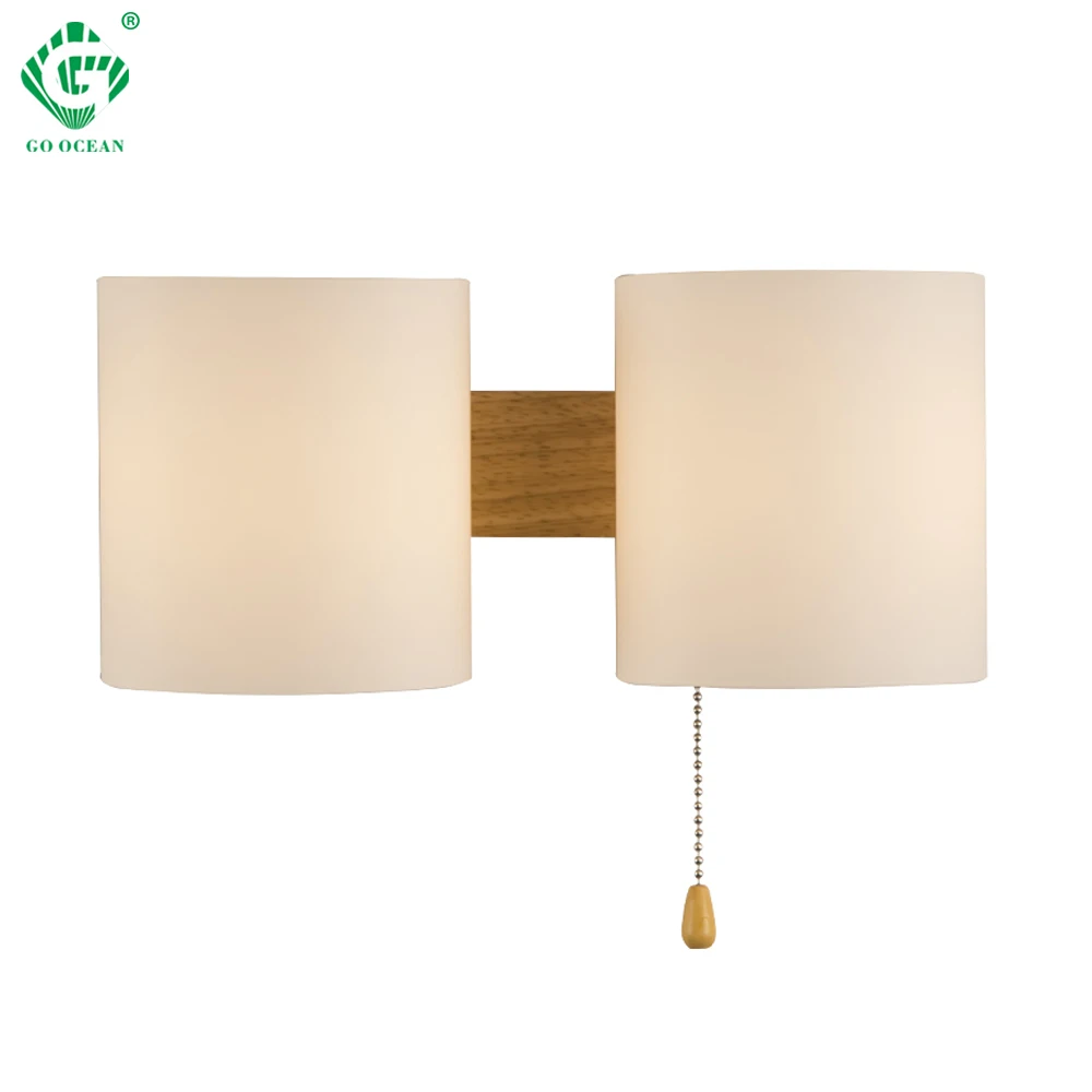 Современный деревянный светодиодный настенный светильник E27 бра для дома