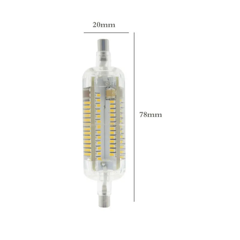 R7S светодиодный светильник 78 мм 118 Spotlight силиконовые SMD3014 10 W 15 J78 J118 r7s прожектор 220 V