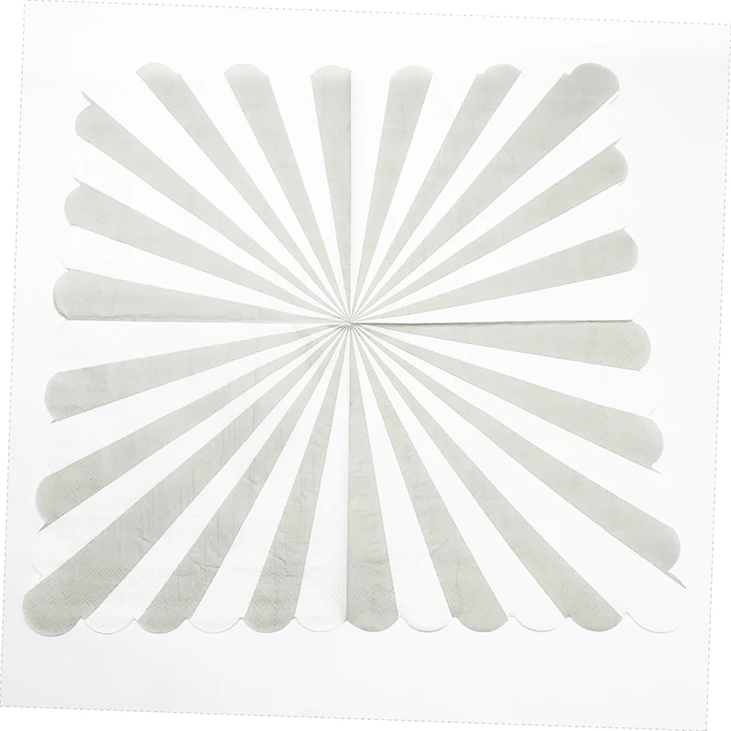 Одноразовые бумажные салфетки в полоску 20 цветов |