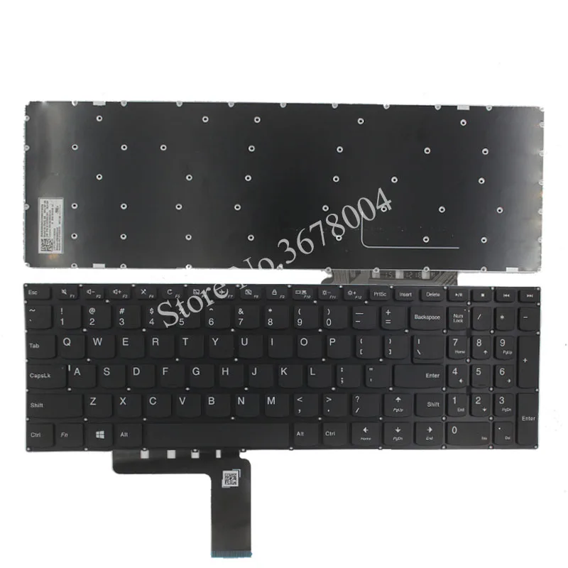 

New US Keyboard For Lenovo Ideapad 310-15ABR 310-15IAP 310-15ISK 310-15IKB Laptop Keyboard US Black No backlight black