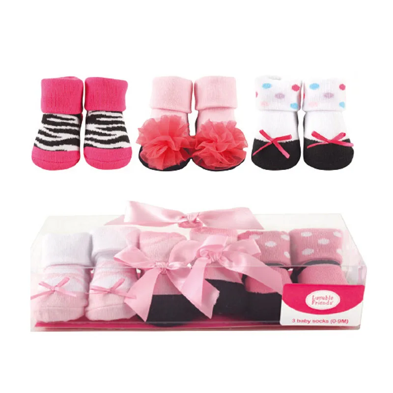 

2017 Soft Newborn Lovely Baby Socks Newborn 3 Pairs Animal Boots Baby Boy Warm Cotton Socks For 0-9 Months Baby Girl Boy Socks
