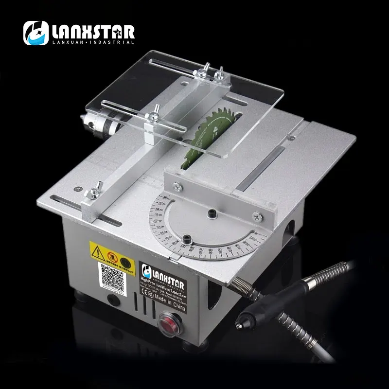 

Function Desktop Mini Circular Saw Manual Woodworking Saw DIY Hobby Model Craft Small Cutting Tool 80 mm HSS Circular Table Saw